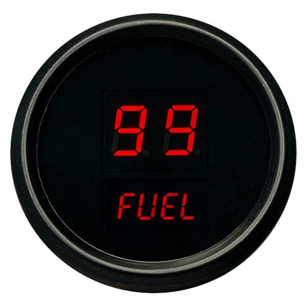 Intellitronix® - 2-1/16" LED Digital Fuel Level Gauge, Red