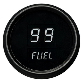 Intellitronix® - 2-1/16" LED Digital Fuel Level Gauge, White