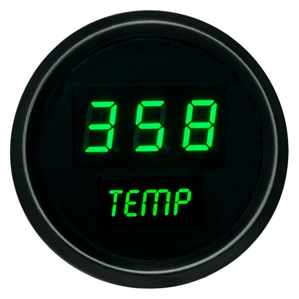 Intellitronix® - 2-1/16" LED Digital Oil Temperature Gauge, Green, 50-350 F
