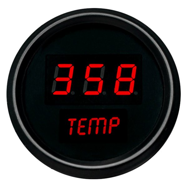Intellitronix® - 2-1/16" LED Digital Oil Temperature Gauge, Red, 50-350 F