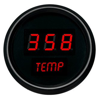 Intellitronix® - 2-1/16" LED Digital Oil Temperature Gauge, Red, 50-350 F