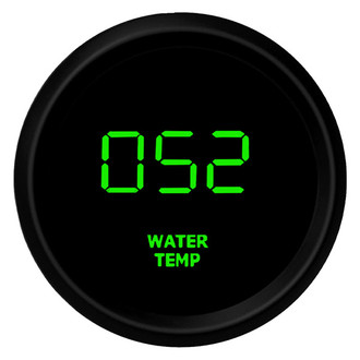 Intellitronix® - 2-1/16" LED Digital Water Temperature Gauge, Green, 0-250 F