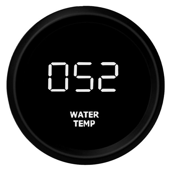 Intellitronix® - 2-1/16" LED Digital Water Temperature Gauge, White, 0-250 F