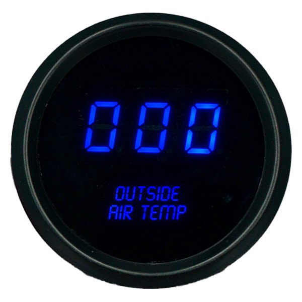 Intellitronix® - 2-1/16" LED Digital Outside Air Temperature Gauge, Blue, 0-250 F