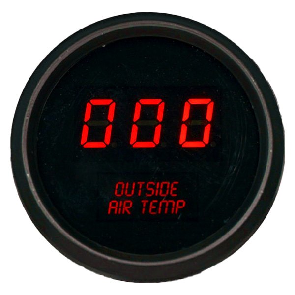 Intellitronix® - 2-1/16" LED Digital Outside Air Temperature Gauge, Red, 0-250 F