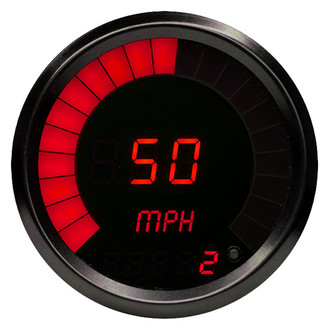 Intellitronix® - 3-3/8" LED Digital/Bargraph Speedometer/Tachometer Combo Kit with Programmable Memory, Red