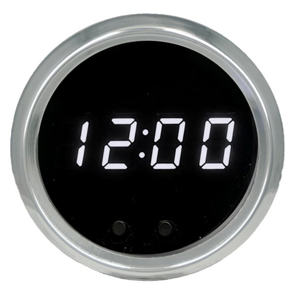 Intellitronix® - 2-1/16" LED Digital Clock, White