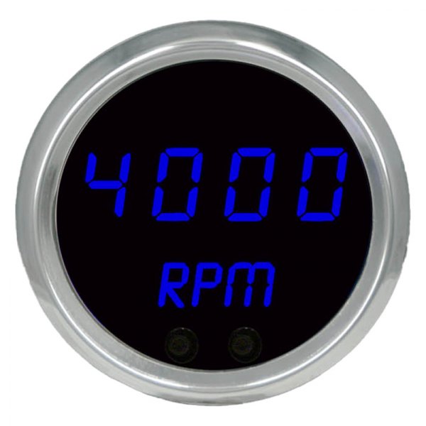 Intellitronix® - 2-1/16" Programmable LED Digital Mini Tachometer, Blue, 9900 RPM