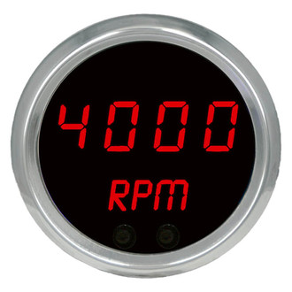 Intellitronix® - 2-1/16" Programmable LED Digital Mini Tachometer, Red, 9900 RPM