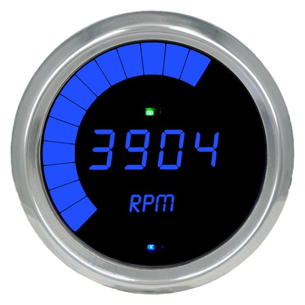 Intellitronix® - 3-3/8" Programmable LED Digital Multi-Programmable Tachometer, Blue, 9999 RPM