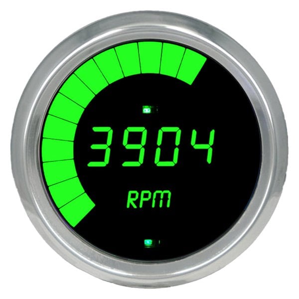 Intellitronix® - 3-3/8" Programmable LED Digital Multi-Programmable Tachometer, Green, 9999 RPM