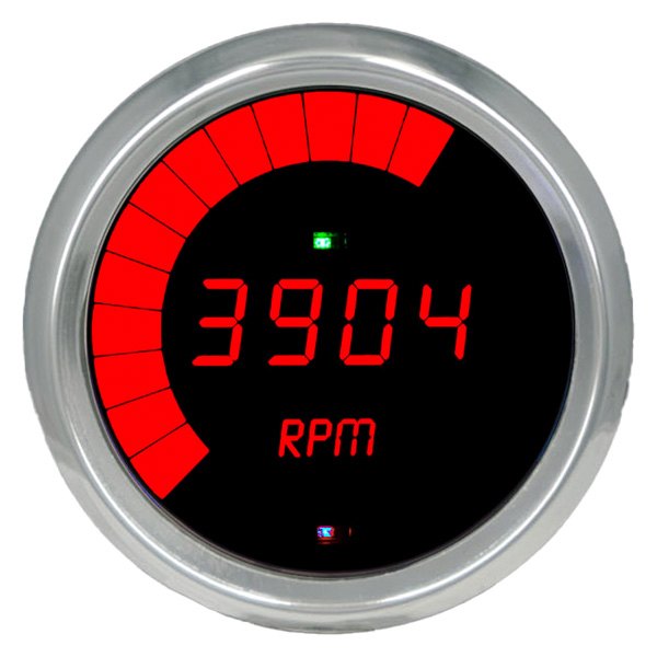 Intellitronix® - 3-3/8" Programmable LED Digital Multi-Programmable Tachometer, Red, 9999 RPM