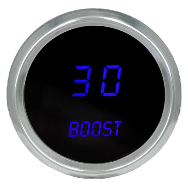 Intellitronix® - 2-1/16" LED Digital Boost Gauge, Blue, 0-30 PSI