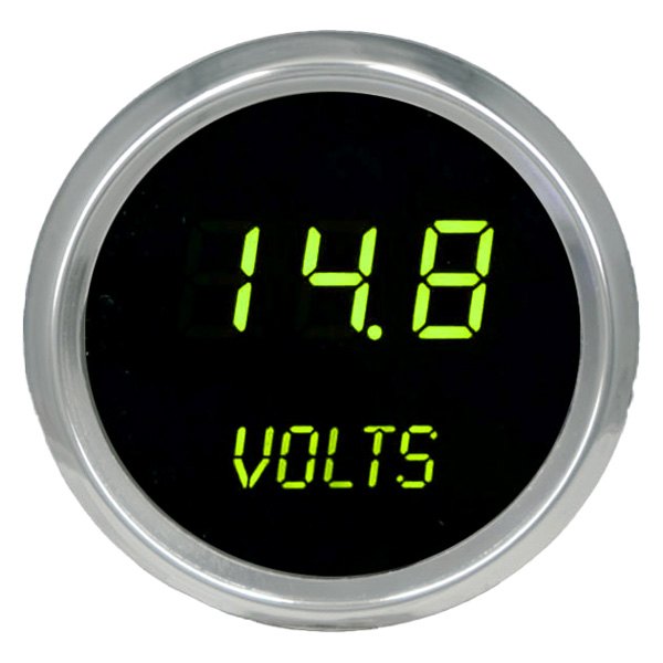 Intellitronix® - 2-1/16" LED Digital Voltmeter, Green, 7-25.5 V
