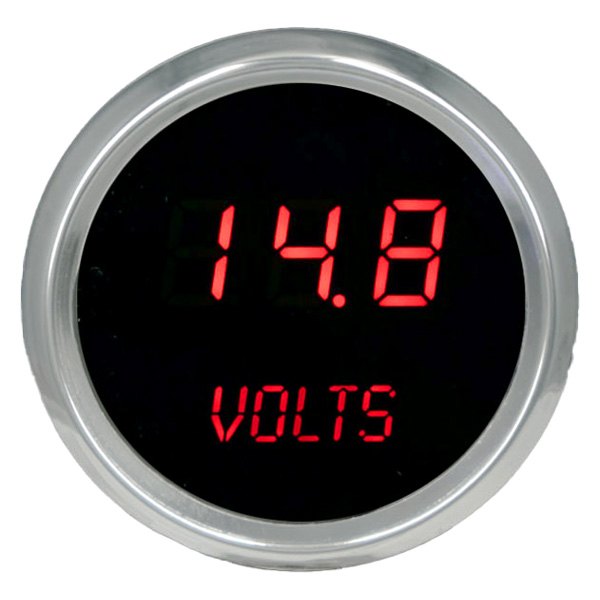 Intellitronix® - 2-1/16" LED Digital Voltmeter, Red, 7-25.5 V