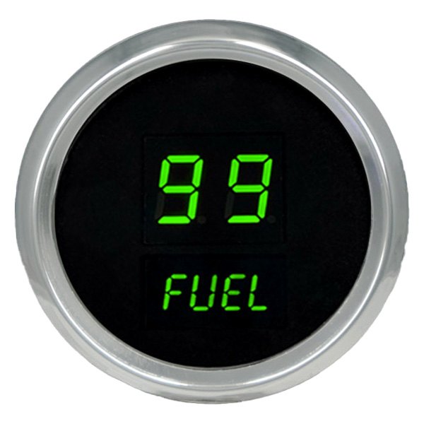Intellitronix® - 2-1/16" LED Digital Fuel Level Gauge, Green