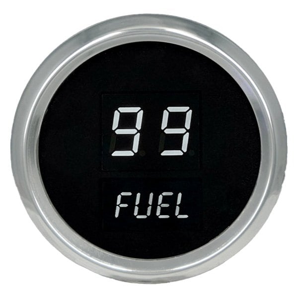 Intellitronix® - 2-1/16" LED Digital Fuel Level Gauge, White