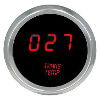 Intellitronix® - 2-1/16" LED Digital Transmission Temperature Gauge, Red, 50-350 F