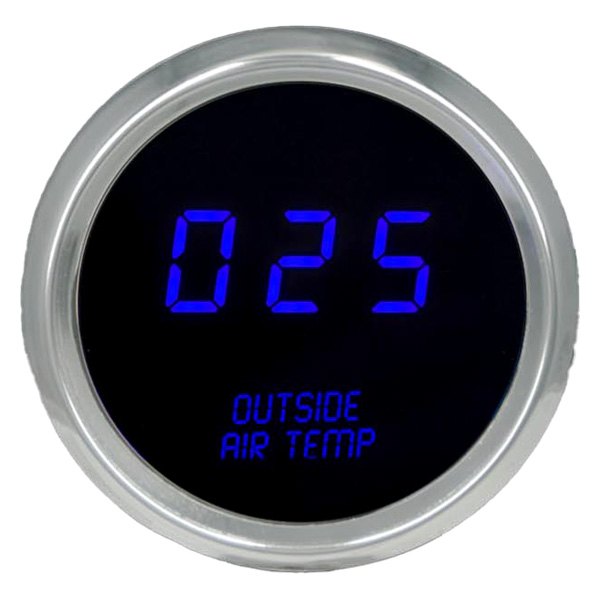Intellitronix® - 2-1/16" LED Digital Outside Air Temperature Gauge, Blue, 0-250 F