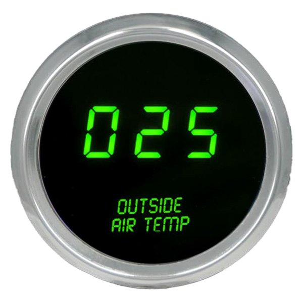 Intellitronix® - 2-1/16" LED Digital Outside Air Temperature Gauge, Green, 0-250 F