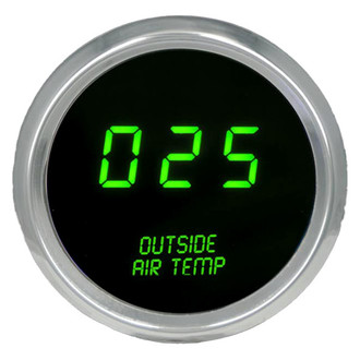 Intellitronix® - 2-1/16" LED Digital Outside Air Temperature Gauge, Green, 0-250 F