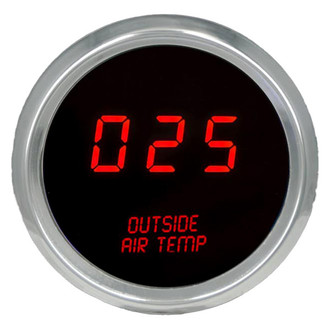 Intellitronix® - 2-1/16" LED Digital Outside Air Temperature Gauge, Red, 0-250 F