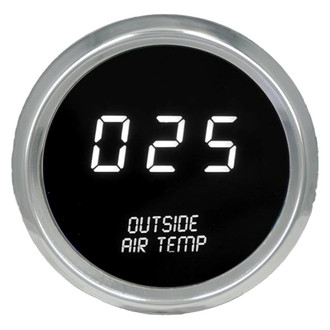 Intellitronix® - 2-1/16" LED Digital Outside Air Temperature Gauge, White, 0-250 F