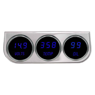 Intellitronix® - 2-1/16" LED Digital 3-Gauge Panel, Blue