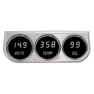 Intellitronix® - 2-1/16" LED Digital 3-Gauge Panel, White