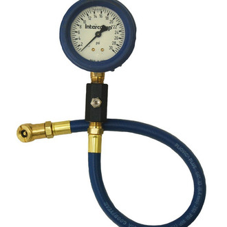 Intercomp® - 0 to 30 psi Liquid Filled Deluxe Dial Tire Pressure Gauge