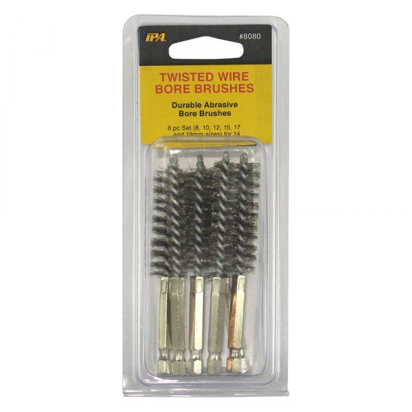 IPA® - 6-piece Stainless Steel Twisted Wire Bore Brush Set