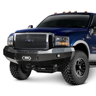 Iron Cross® - Heavy Duty Series Full Width Textured Black Front Winch HD Bumper