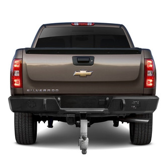 Iron Cross® - Heavy Duty Series Full Width Gloss Black Rear HD Bumper