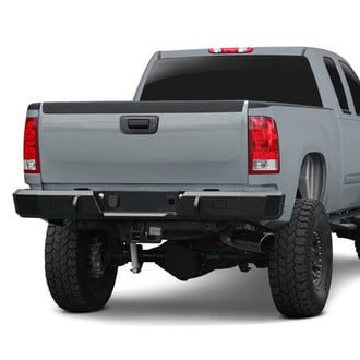 Iron Cross® - Heavy Duty Series Full Width Gloss Black Rear HD Bumper