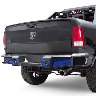 Iron Cross® - Hardline Full Width Matte Black Rear HD Bumper