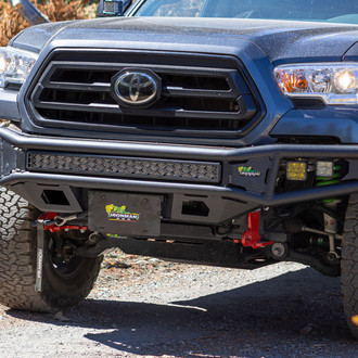 Ironman 4x4® - Raid Full Width Black Powder Coated Front Winch Pre-Runner Bumper