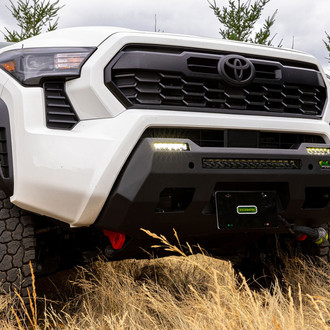 Ironman 4x4® - Raid Stubby Black Powder Coated Front Winch HD Bumper