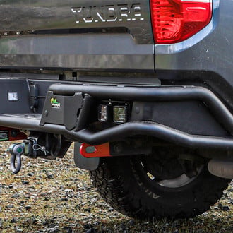 Ironman 4x4® - Raid Full Width Black Powder Coated Rear Pre-Runner Bumper