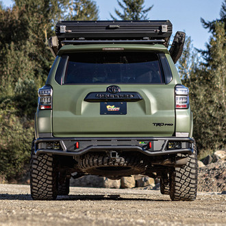 Ironman 4x4® - Raid Full Width Black Powder Coated Rear Pre-Runner Bumper