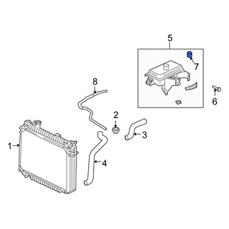 Isuzu OE - Engine Coolant Reservoir Cap