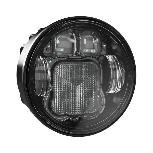J.W. Speaker® - 6130 Evolution 4 3/4" Round Black Projector LED Headlight With DRL