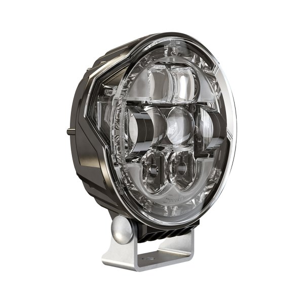 J.W. Speaker® - 8632 Evolution 5 3/4" Round Passenger Side Chrome Projector LED Headlight With Switchback Halo
