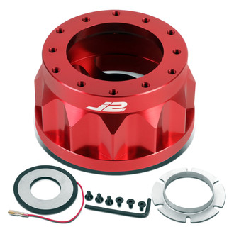 J2 Engineering® - Red Steering Wheel Hub Adapter