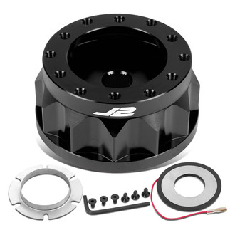 J2 Engineering® - Black Steering Wheel Hub Adapter