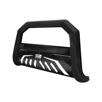 J2 Engineering® - Box Beam Black Bull Bar with Skid Plate