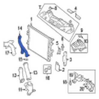 Jaguar OE - Engine Coolant Pipe