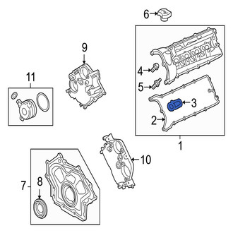 Jaguar OE - Right Engine Valve Cover Washer Seal