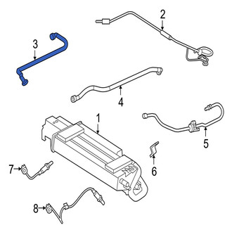 Jaguar OE - Right Evaporative Emissions System Lines