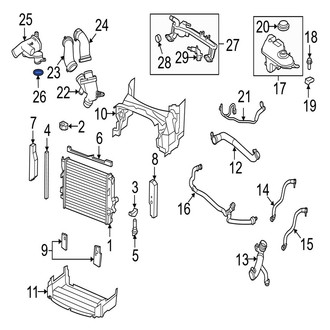 Jaguar OE - Engine Coolant Outlet Gasket