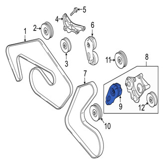 Jaguar OE - Accessory Drive Belt Tensioner Assembly